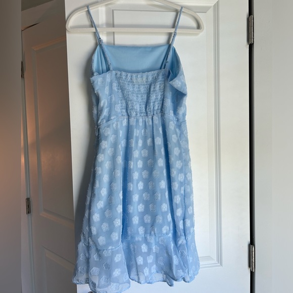 NWOT Altar’d State Blue Wrap Sleeveless Dress - Picture 2 of 2